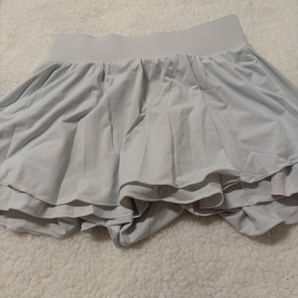 White Ruffled Skirt